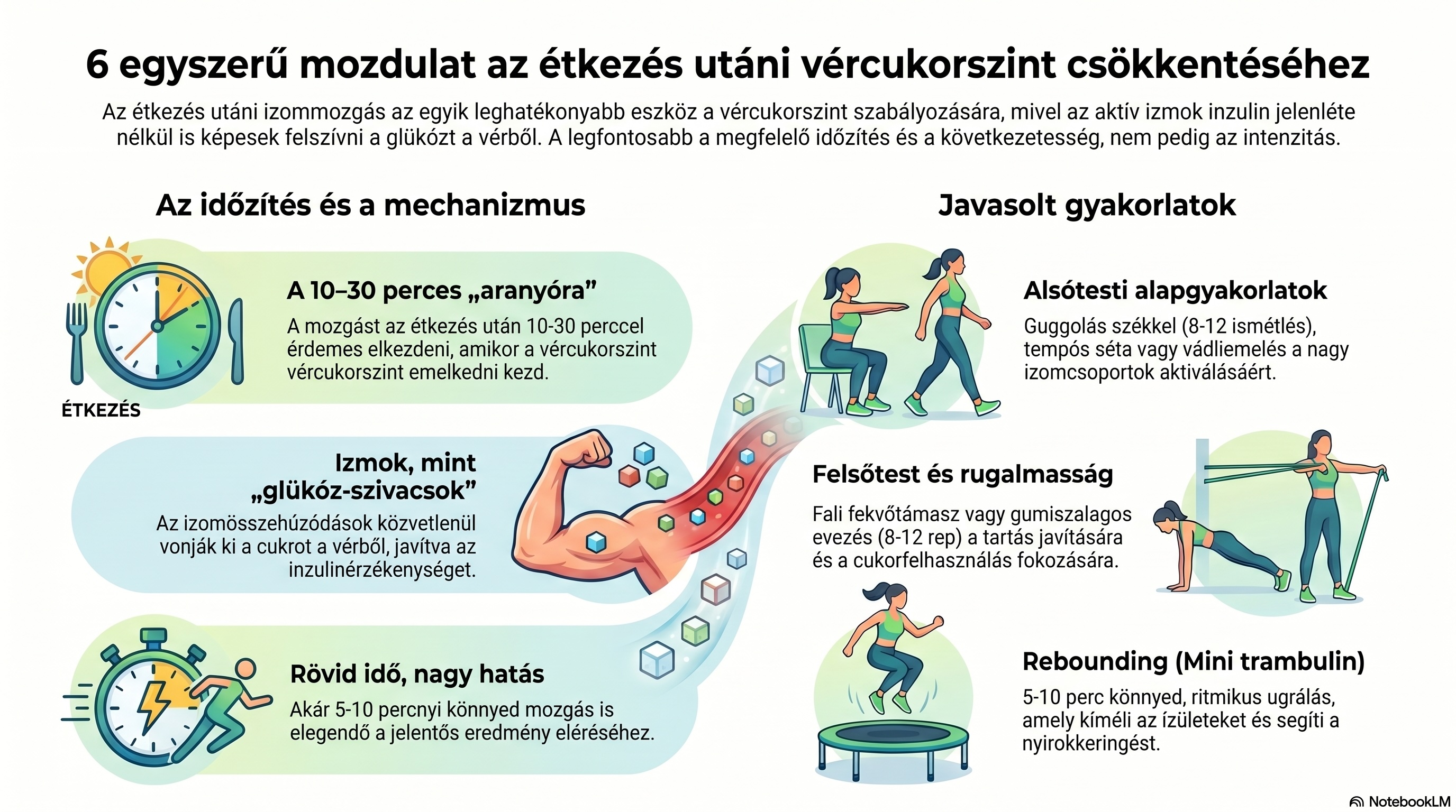 6 gyakorlat étkezés után a vércukorszint gyors csökkentéséhez